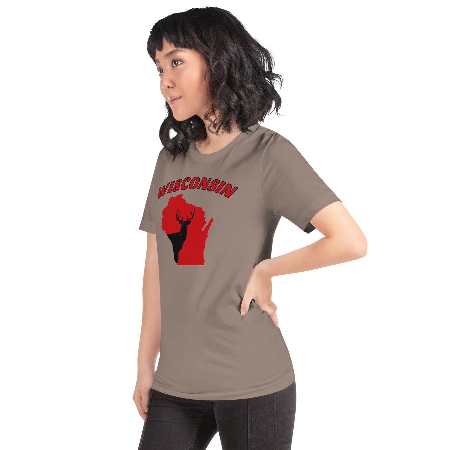 Wisconsin Hunter Red Bella + Canvas T-Shirt