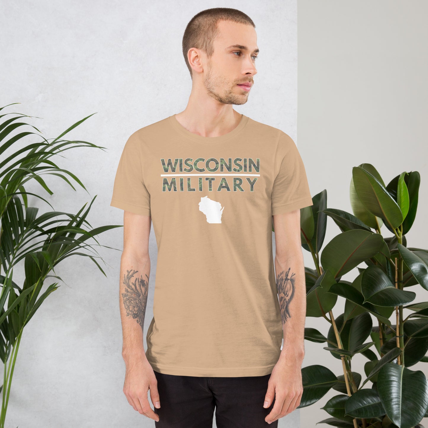 Wisconsin Military Bella + Canvas T-Shirt