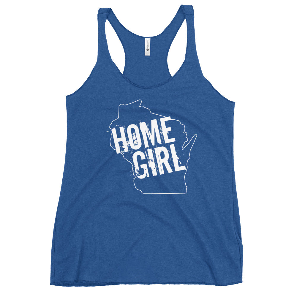 Wisconsin Home Girl Racerback Tank