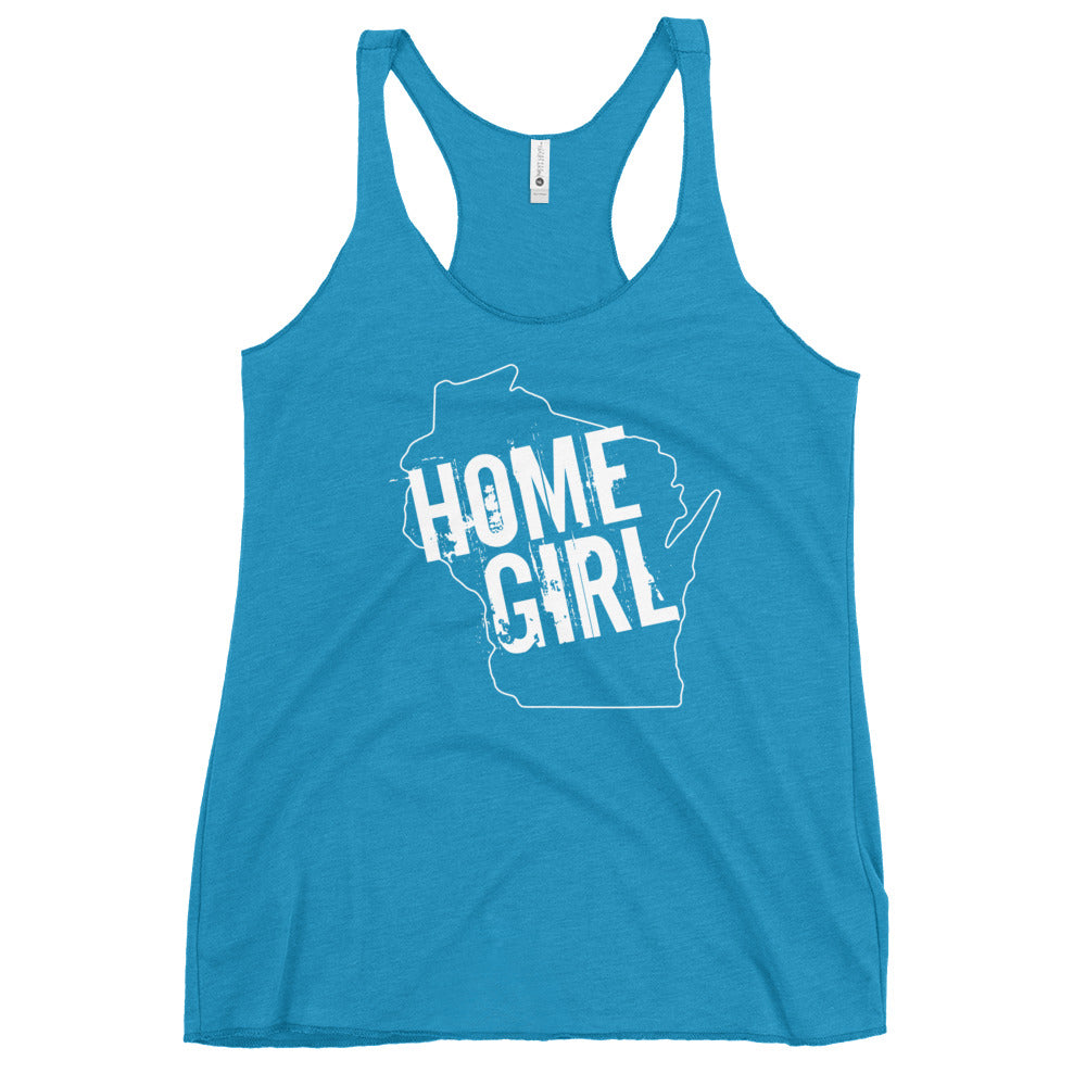 Wisconsin Home Girl Racerback Tank