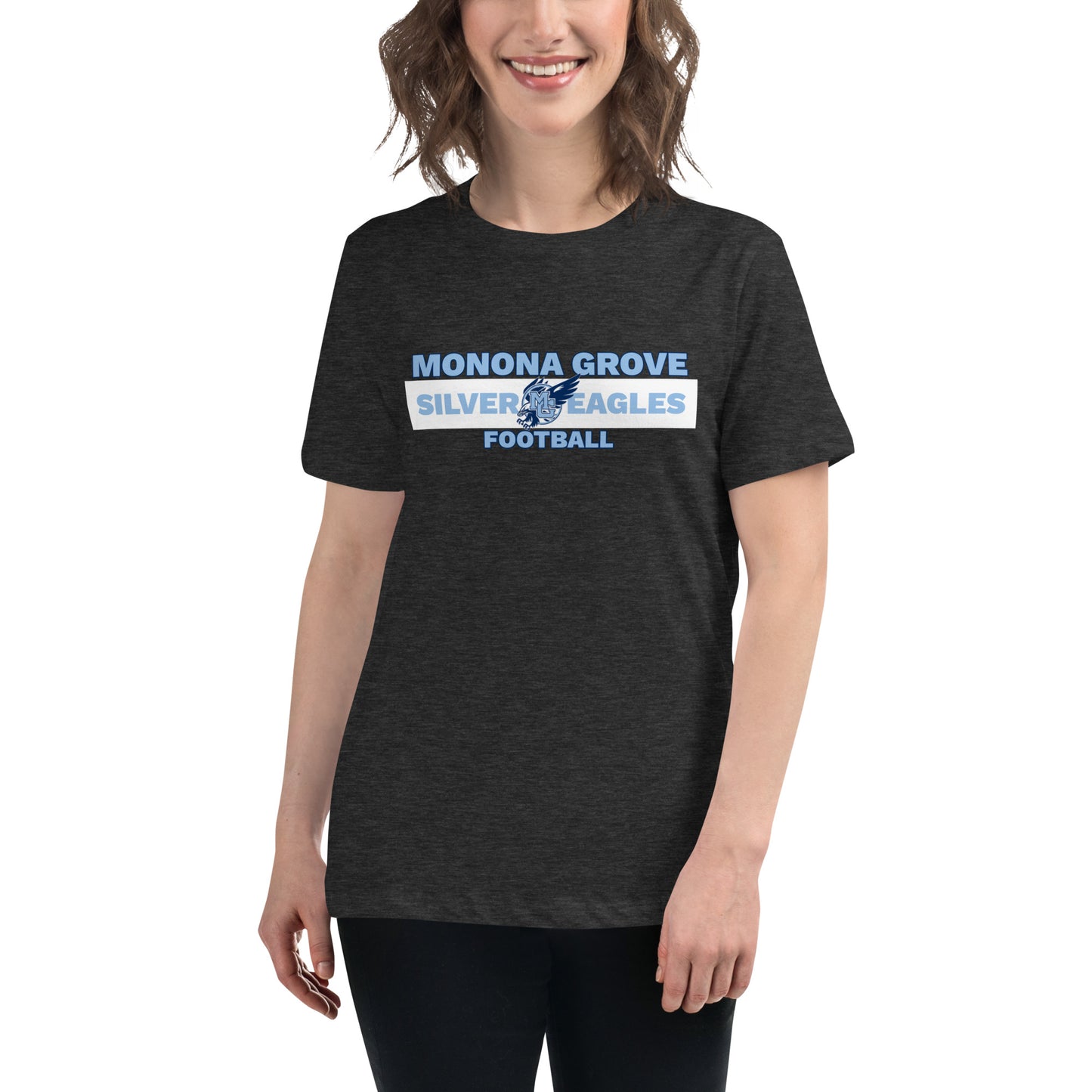 Monona Grove Football Women's Relaxed Bella + Canvas T-Shirt