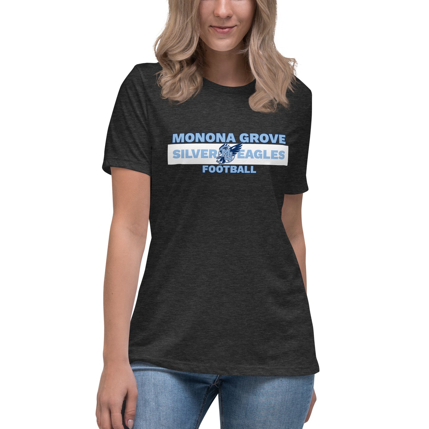 Monona Grove Football Women's Relaxed Bella + Canvas T-Shirt