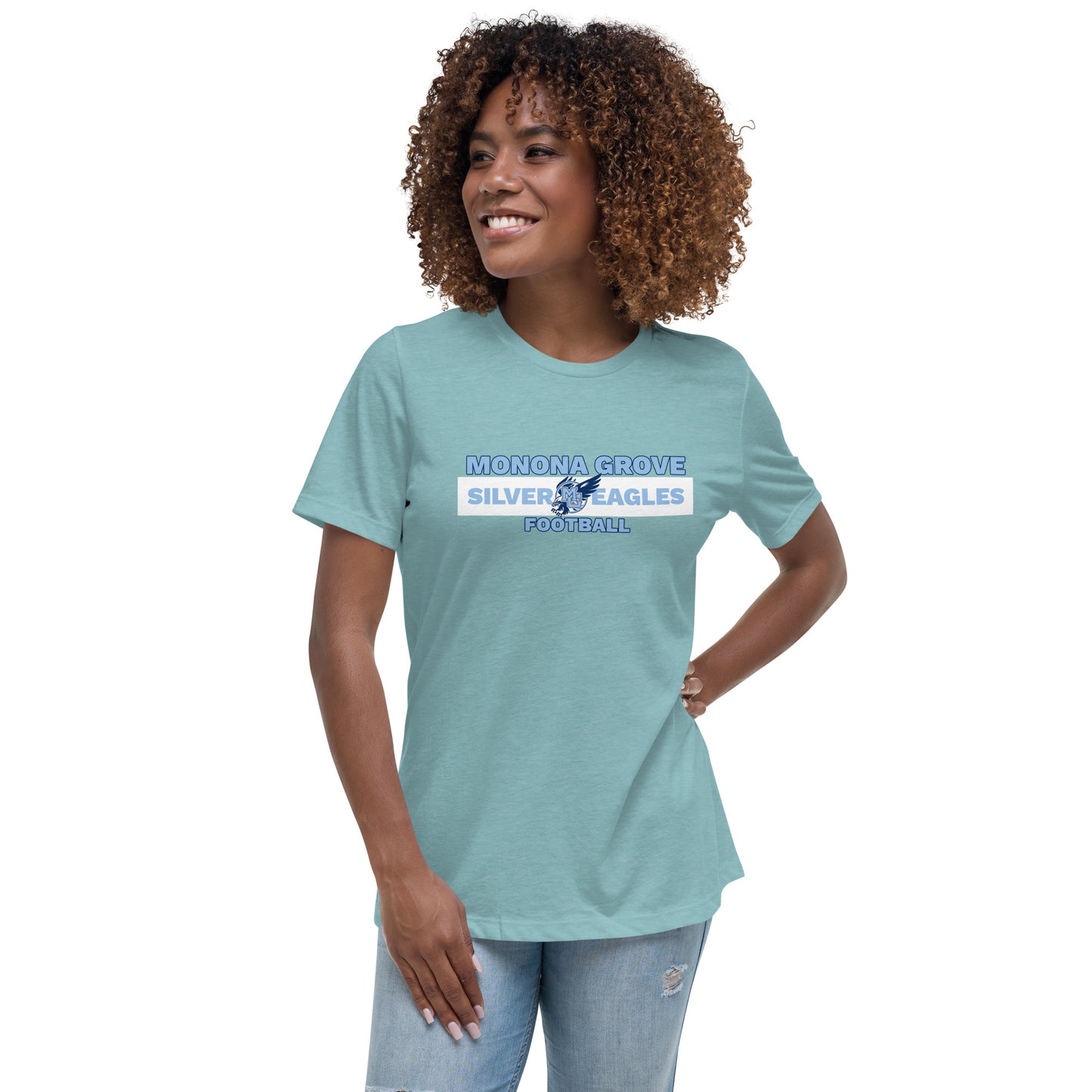 Monona Grove Football Women's Relaxed Bella + Canvas T-Shirt