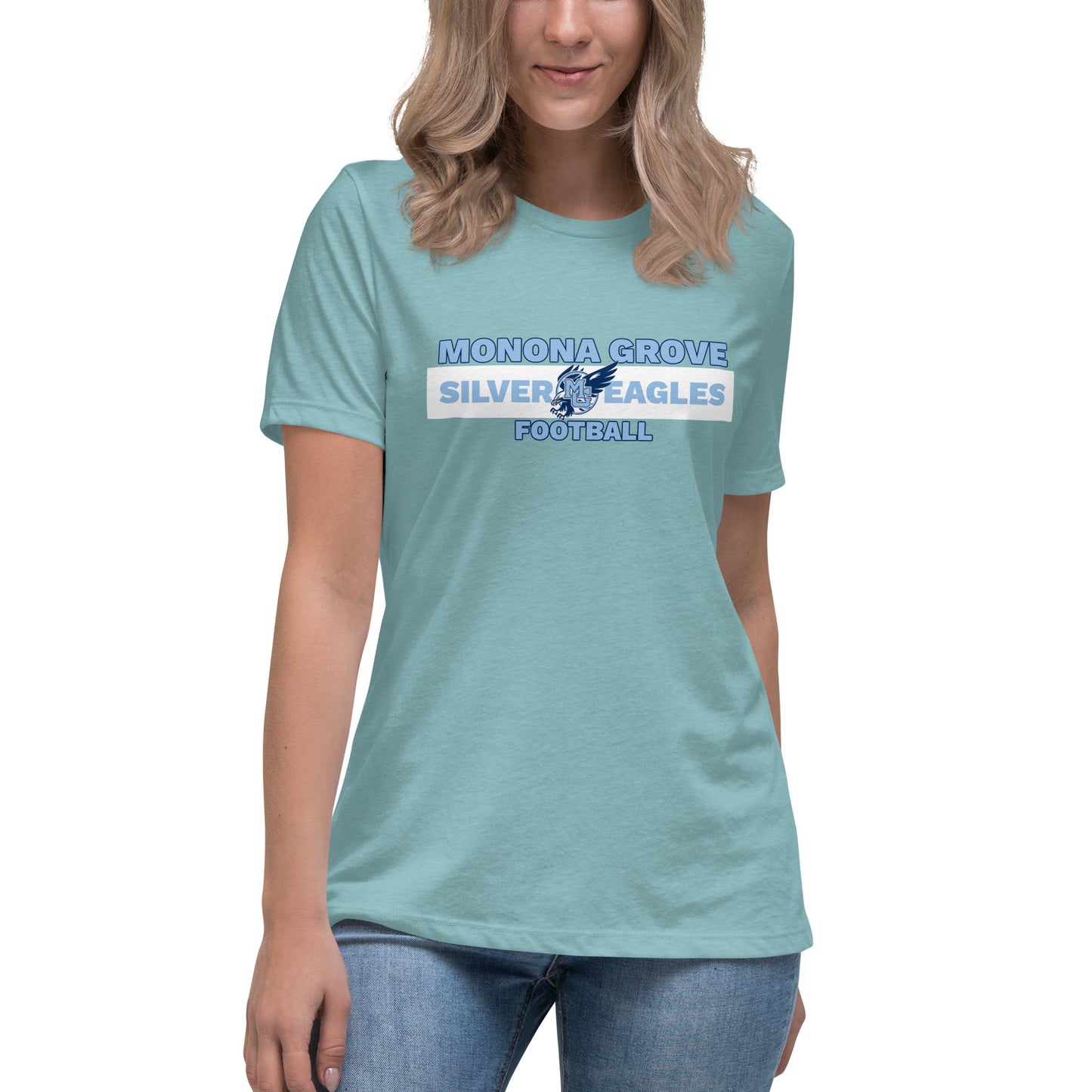 Monona Grove Football Women's Relaxed Bella + Canvas T-Shirt