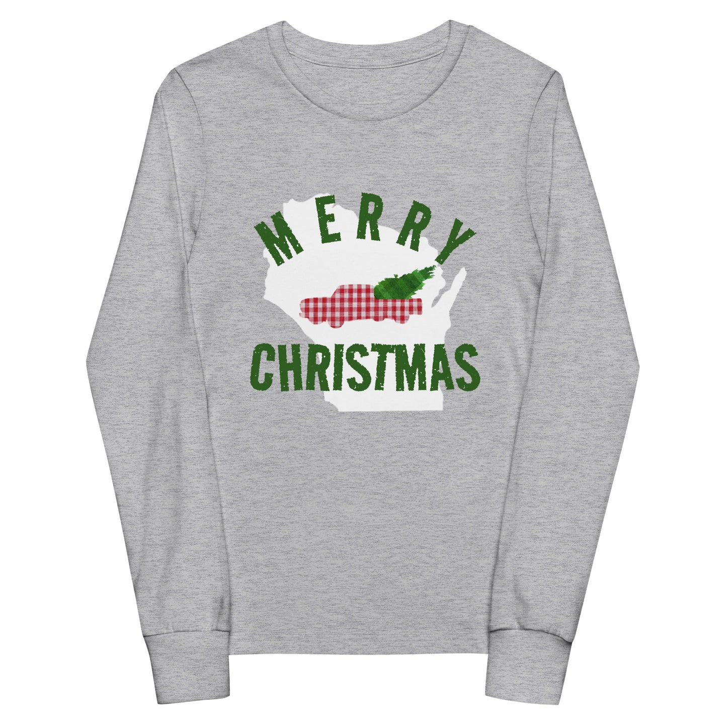 Wisconsin Merry Christmas 23 Youth Long Sleeve