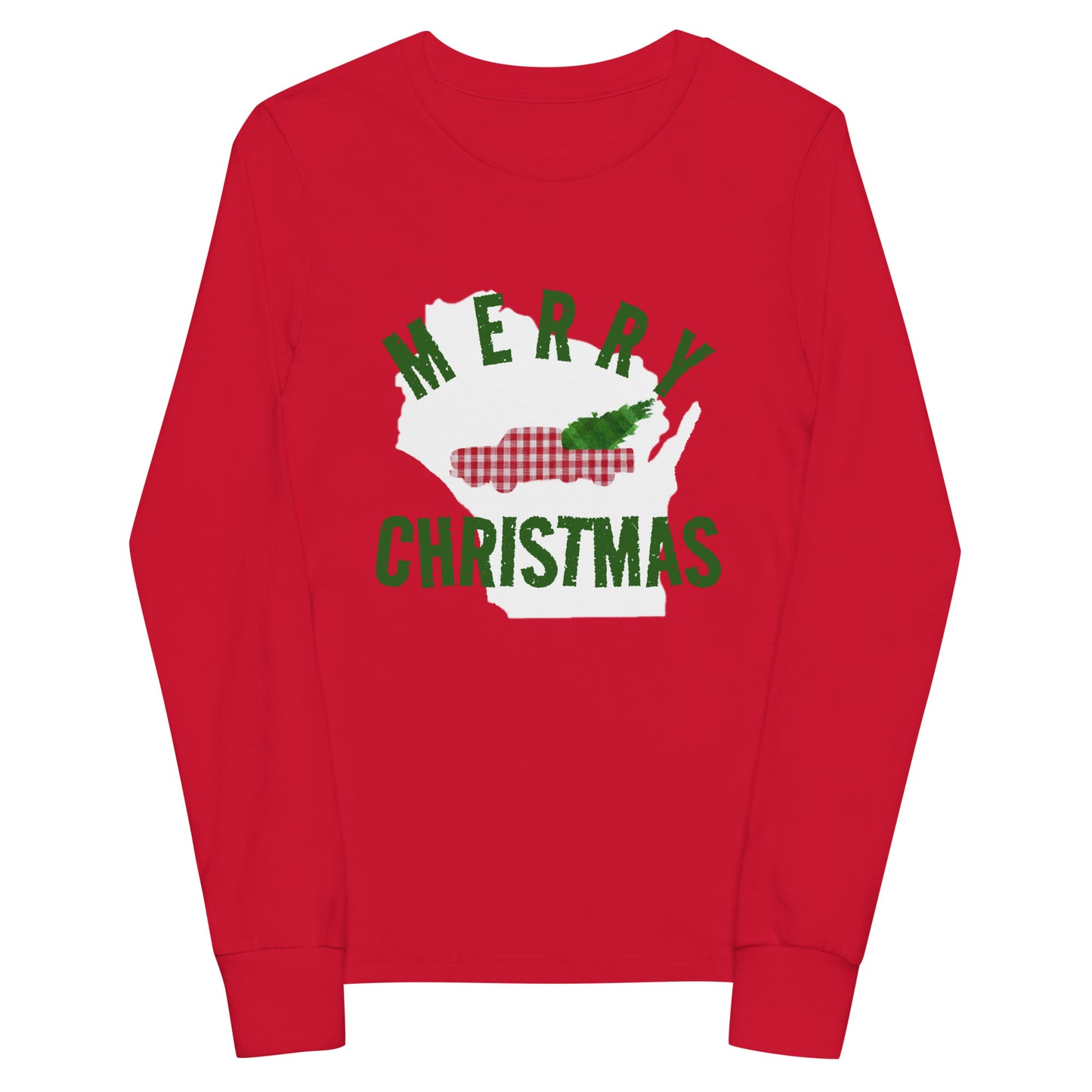 Wisconsin Merry Christmas 23 Youth Long Sleeve